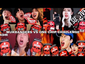 Mukbangers trying PAQUI ONE CHIP CHALLENGE!