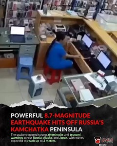 7.7K views · 81 reactions | A powerful earthquake measuring 8.7 on...