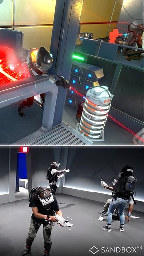 Funny Reacting and Punching Gameplay at Sandbox VR Houston