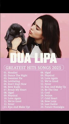 Dua Lipa Greatest Hits Full Album 2025 - Dua Lipan Best Songs Playlist 2025 (Lyrics)
