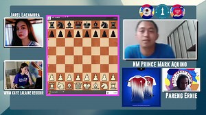 6.4K views · 175 reactions | Watch the new edition of “MCCP learn with the Master” together with "National Master Prince Mark Aquino" as he gives his analysis in some games during the match of Jarel Lacambra and WNM Kaye Lalaine Regidor. | Mobile Chess Club Philippines | Facebook