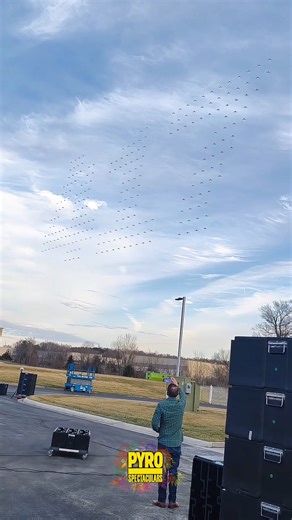 Airspace claimed. 🚀 Midwest Drone Division taking flight in the 417. Now booking drone light shows for 2026: https://www.pyrospec.com/drone-light-shows/ #drones #pyrotechnics #dronepilot #417 #explorespringfield #midwest | Pyro Spectaculars