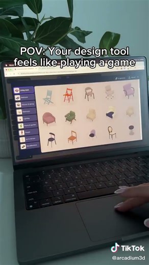 POV You room design tool feels like playing a game: Arcadium 3D #3d #sims4 #roomdesign #oliviadean