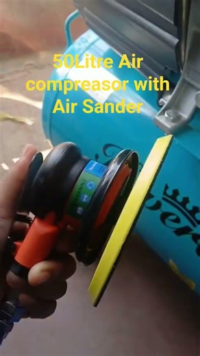 how to operate Air Sander with Air Compressor