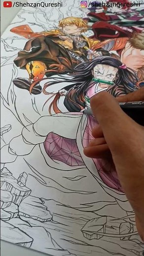 Demon Slayer Drawing - Commission Artwork