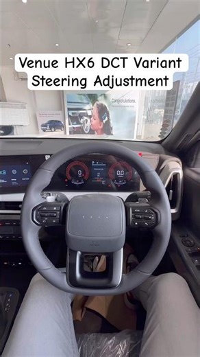 Venue HX6 DCT Variant Steering Adjustment #shorts #shortvideo #venuefacelift