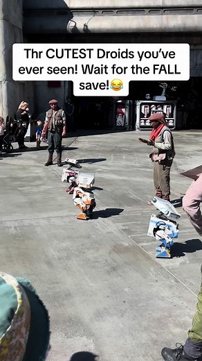 Thr BDX-Droids are the CUTEST and have been a hit at Season of the Force! Have you seen these cuties when on your trip to Batu and Galaxys Edge Edge? #droids #bdxdroids #batu #galaxysedge #starwars #disney #disneyland #seasonoftheforce #theforce #maytheforcebewithyou #jedi #cute #funny #funnyvideos #dance #distok #disneytiktok #disneymagic #disneytrip #disneytips #disneyfyp #fyp #foryou #jerendelle