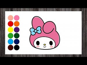 How to Draw My Melody (Head) | Sanrio | Easy Drawing