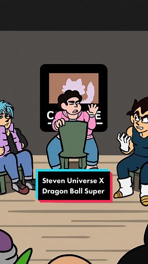 The finished version of @Blammo I hope there’s enough Steven in this for #stevenuniverse fans and enough #gohan for #dbz fans #dragonball #anime #memes #multiversus #goku #vegeta #animememes #dragonballsupersuperhero #dbs #fypシ