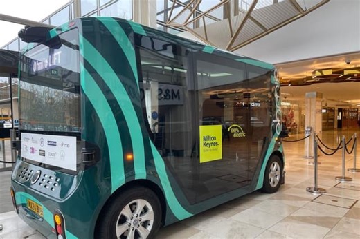 First glimpse of one of the driverless shuttle buses you'll be able to use in Milton Keynes from next month - and it won't cost you a penny