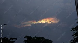 Fire rainbow, a very rare phenomenon in the sky