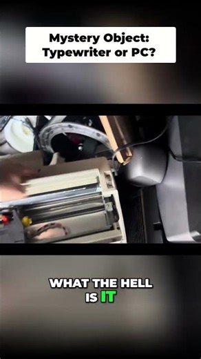 Mystery Machine Found: Vintage Apple PC & Typewriter! #shorts