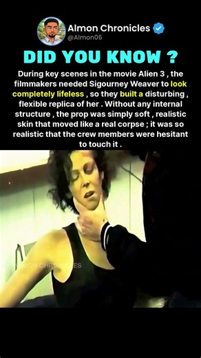 During key scenes in the movie Alien 3, the filmmakers needed Sigourney Weaver t...