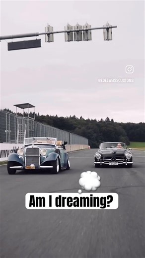 Am I dreaming? Or living in my dream? #cars #mercedes #racetrack #oldtimer #oldschool #classic