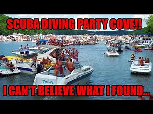 Scuba Diving the BIGGEST Lake Party Spot, Party Cove Lake Ozarks! I can't believe what I found...