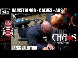Gregg Valentino In the Gym Pt. 2 - GET JACKED / Hamstrings / Calves / Abs - Chaos Nutrition