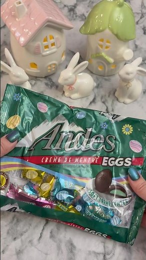 Andes Creme De Menthe Chocolate Eggs! #shorts #asmr #candy #eastercandy