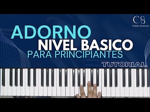 ADORNO NIVEL BASICO Para Principiantes//🎹🎹🎹