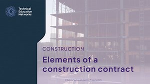 Elements of a construction contract