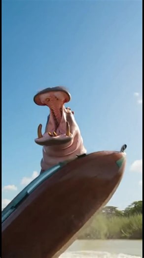 Massive hippo charges a boat, sending it flying! 😱🐘 Epic wildlife drama caught on camera! #HippoAttack #BoatFail #NatureSavage #WildlifeViral 🐾💥 | Wild Animal Attacks