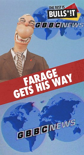Five years from now…Nigel Farage gets his way - Brand new ep of Spitting Image: The Rest Is Bulls*!t out now on YouTube! | Spitting Image