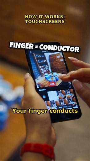 How Does Your Phone's Touchscreen Know Where You Touched? 📱 #shorts