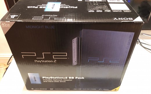 索尼 Playstation2 PS2 SCPH-50000MB 午夜蓝透游戏机 开箱视频