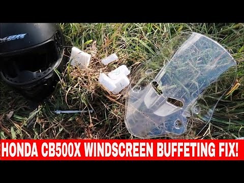 2019 HONDA CB500X -WINDSCREEN BUFFETING TEST AND POSSIBLE FIX!