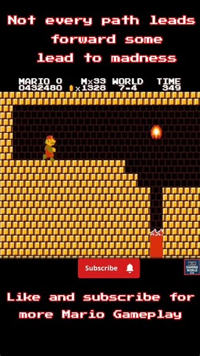 Gaming World 233 on Instagram: "super mario bros new dimension world 7-4 #mario #mariobros #supermariobros"