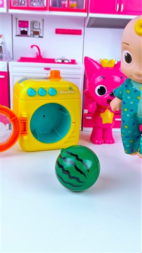 ASMR Toy Unboxing Cocomelon & Pinkfong Washing Machine Set | Satisfying Toy Play with Subi Toys