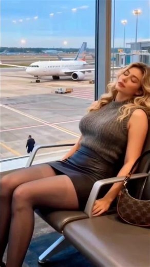 Beautiful Woman Falls Asleep in Public 009#shorts #viralvideo #asmr