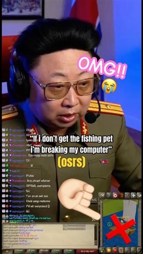The fishing pet is hard to get! (OSRS)😭 #osrs #oldschoolrunescape #osrsmemes