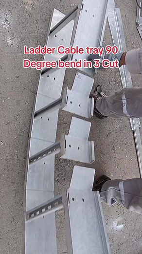 How to Make a 90 Degree Bend in Cable Tray: 3 Cut Formula