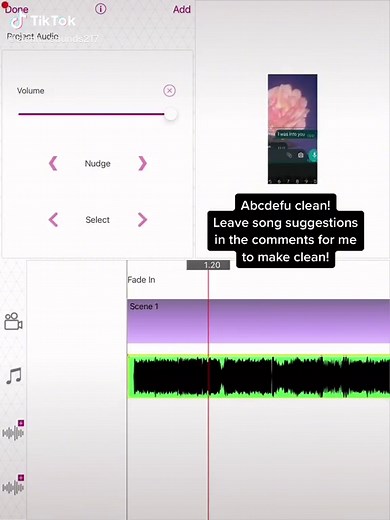 Clean sounds on TikTok