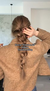 An easy hack to do this fall/winter’s trending hairstyle: a messy French braid 🍂 it works great for layers and under a cap/winter hat 🧢 #messyfrenchbraid #frenchbraidhack #fallhairstyle #winterhairstyle | Taylor R