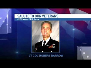 Saluting our veterans Lt. Col. Robert Barrow. NBC 15
