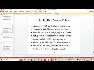SQL Server Security: User Roles, Permissions, and Best Practices-DBA Must Know 1/5