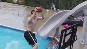 Pool Basketball Video Is a Viral Slam Dunk