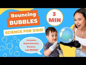 Easy BOUNCING BUBBLES! Science for kids!