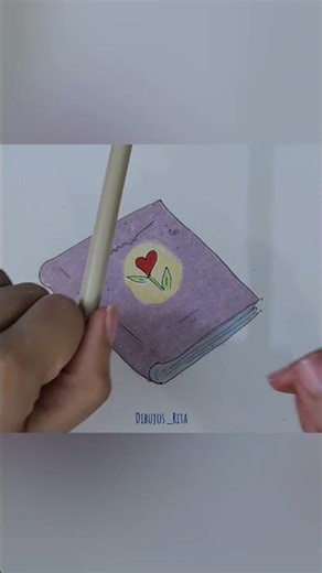 *libro morado* con lápices de colores (colored pencils ASMR) #art #illustrative #drawing #coloring