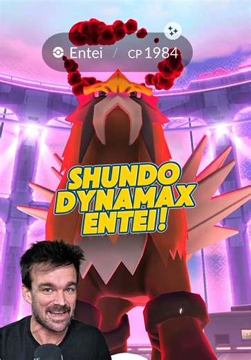 Shundo Dynamax Entei - So proud of my first shundo Pokemon go experience! #pokemontiktok #pokemongo #pokemongotrainer