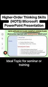 3.3K views · 5 comments | Higher-Order Thinking Skills (HOTS PLP) Microsoft PowerPoint Presentation for Seminar or Training | Teacher Zin | Facebook