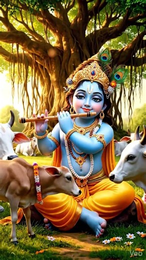 Bal Krishna playing Bansuri