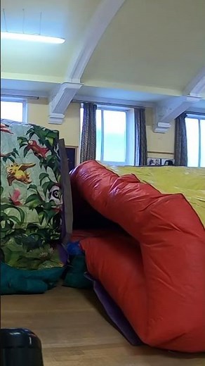 Church Hall Transformation: Festive Bouncy Castles for Kids and Big Kids! #bouncycastle #party #kids