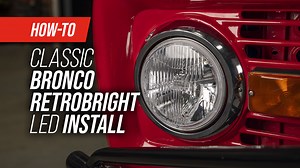 Upgrading the headlights of a classic vehicle, like this classic Ford Bronco, to Holley RetroBright LEDs is a smart move all the way around. Not only do you get the strong, clear light of an LED headlight, but Holley RetroBright headlights are designed to fit in the classic bulb sizes. And since LED headlights use less power to run, your classic vehicle’s wiring isn’t as taxed. Learn More: https://holley-social.com/RetroBright #Holley #WinWithHolley #HolleyEquipped #HolleyRetroBright | Holley