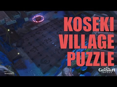 Puzzle and Electroculus Below House in Koseki Village / Seirai Relics | Genshin impact