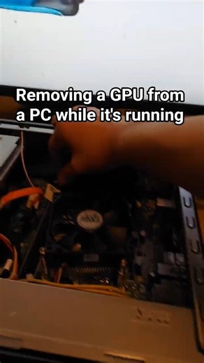 Removing a GPU From a Running Computer