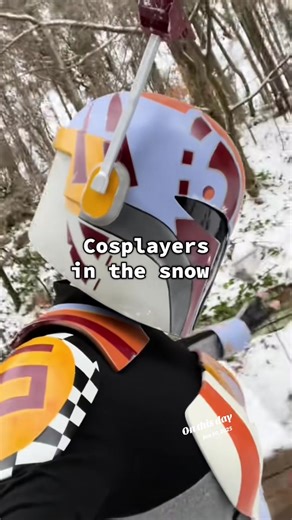 #onthisday it snowed!!!! I rarely get to see snow so it was a big deal. #cosplay #cosplayer #snow #starwars