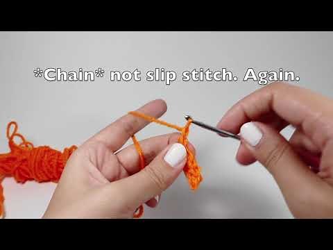 How to Crochet: In Rows using Turn Chain (tch)