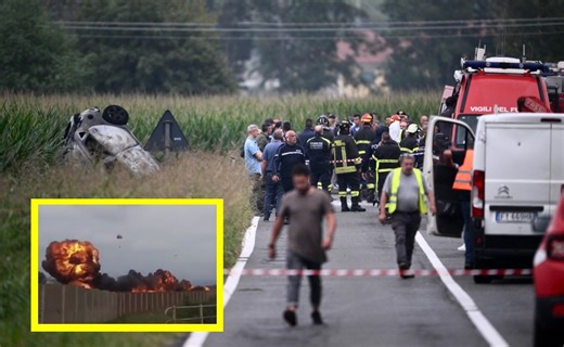 VIDEO: Se estrella avión militar de Italia al ensayar acrobacias y mata a una niña